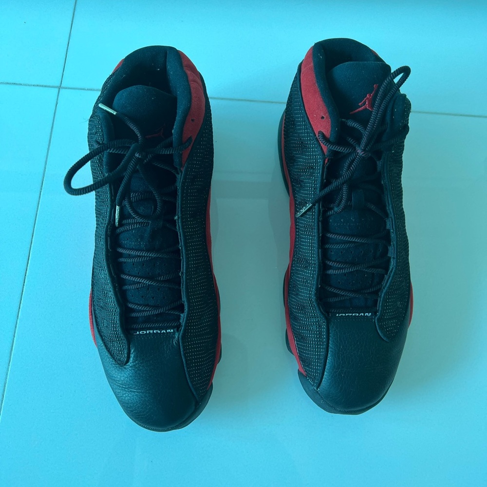 Jordan 13 Retro Bred black and Red size 13